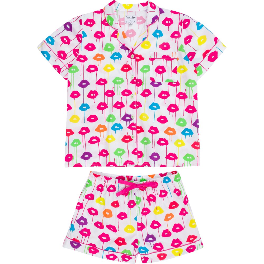 Women's Drawbertson Drippy Lips Short PJ Set