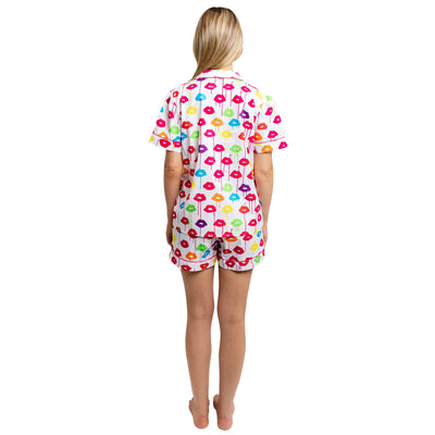 Women's Drawbertson Drippy Lips Short PJ Set