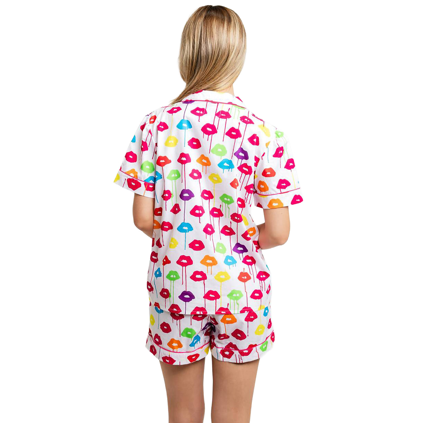 Women's Drawbertson Drippy Lips Short PJ Set