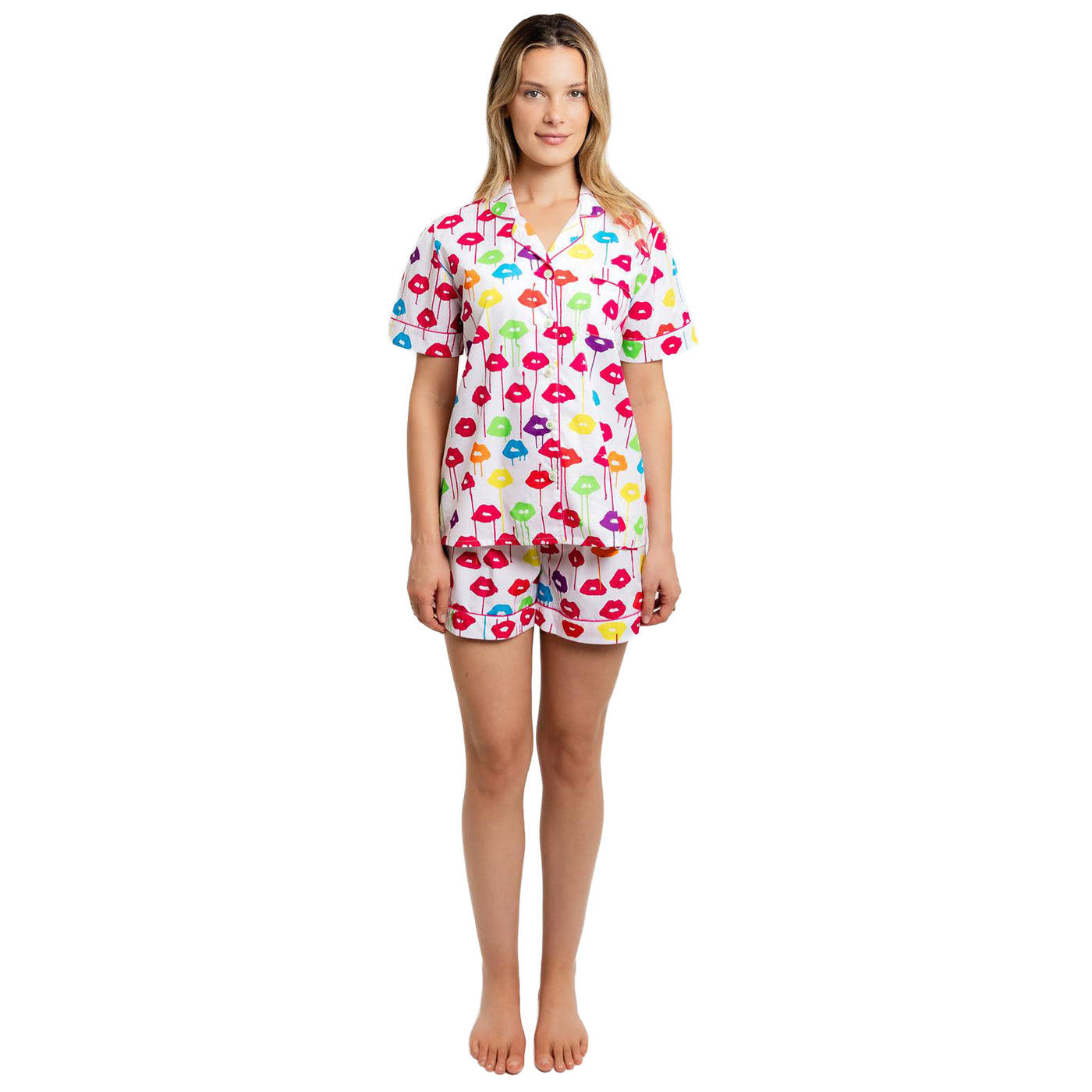 Women's Drawbertson Drippy Lips Short PJ Set