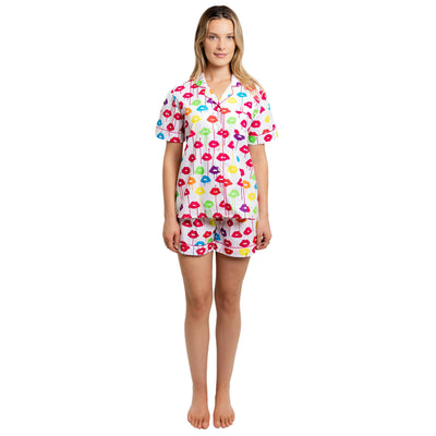 Women's Drawbertson Drippy Lips Short PJ Set