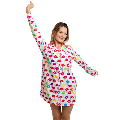 Women's Drawbertson Drippy Lips Night Shirt