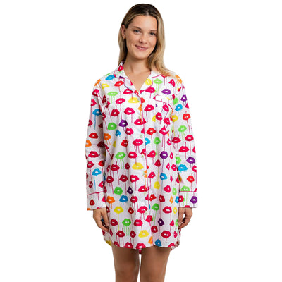 Women's Drawbertson Drippy Lips Night Shirt