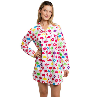 Women's Drawbertson Drippy Lips Night Shirt