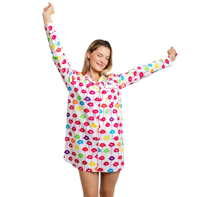 Women's Drawbertson Drippy Lips Night Shirt