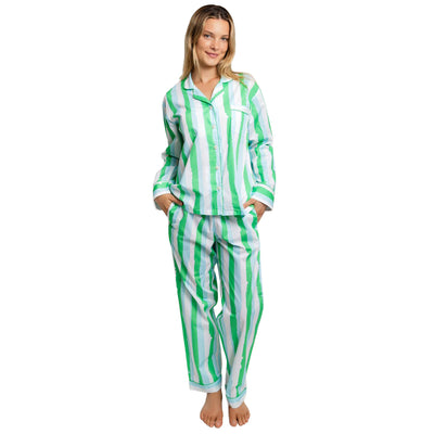 Women's Drawbertson Wild Stripes Long PJ Set