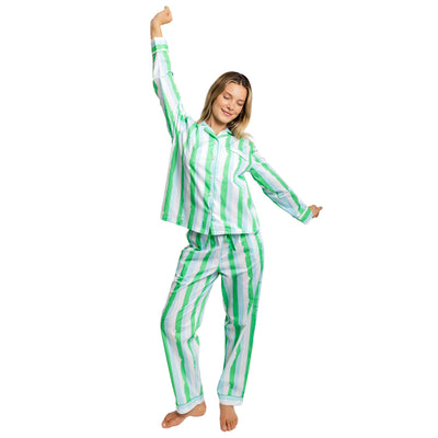Women's Drawbertson Wild Stripes Long PJ Set