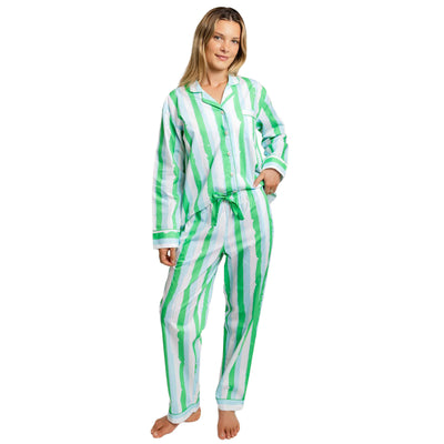 Women's Drawbertson Wild Stripes Long PJ Set
