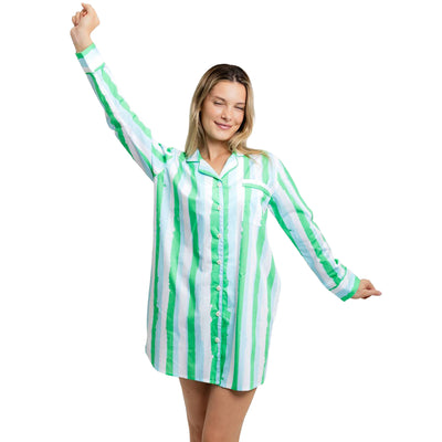 Women's Drawbertson Wild Stripes Night Shirt