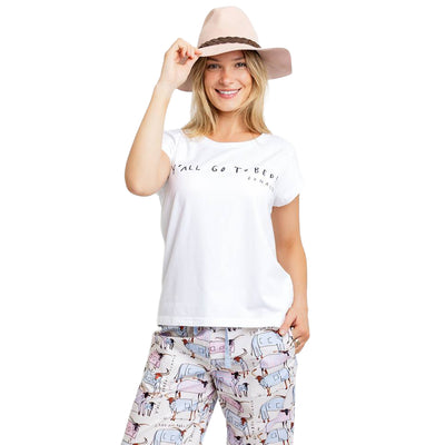 Women's Drawbertson Y'All Go To Bed T-Shirt