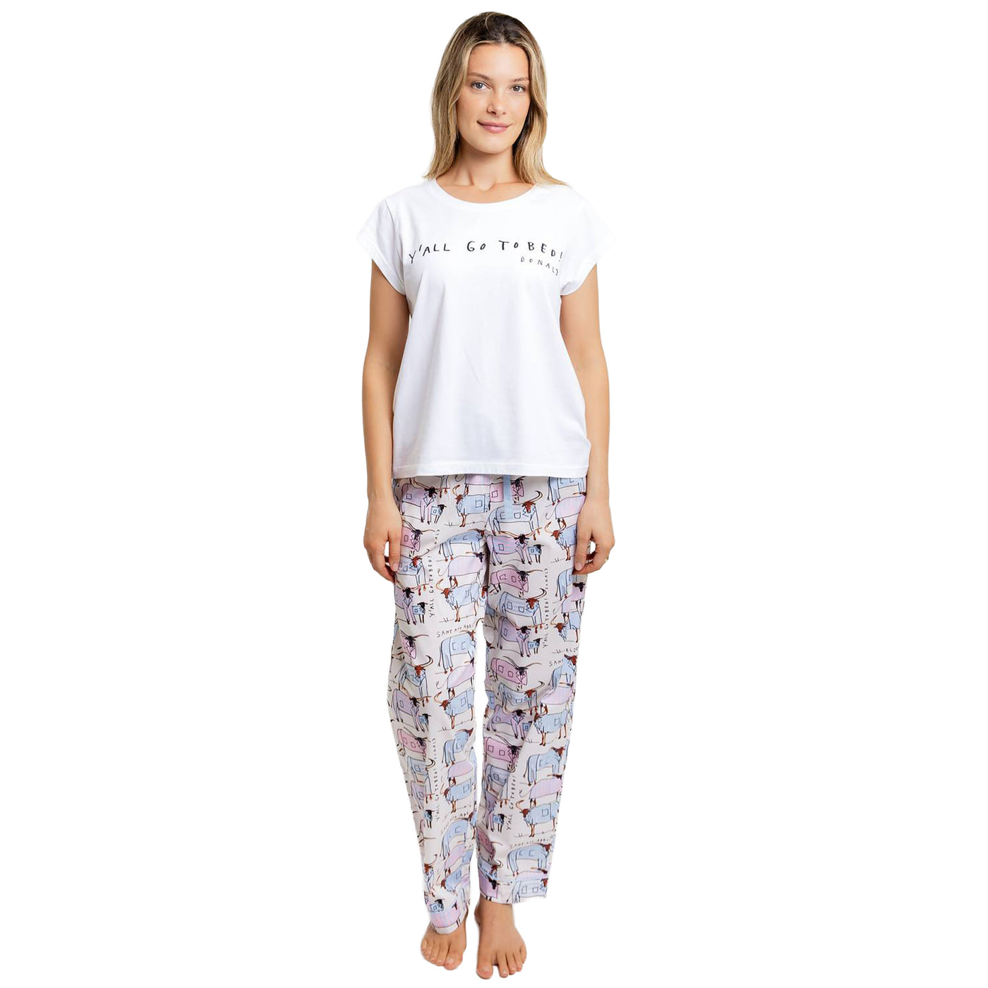 Women's Drawbertson Y'All Go To Bed T-Shirt