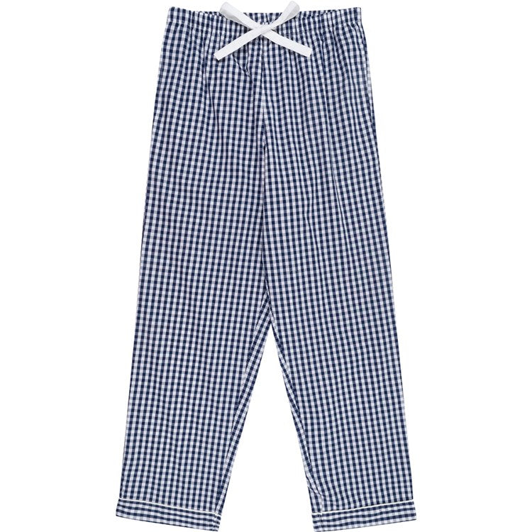 Women's Hepburn Gingham Navy PJ Pants