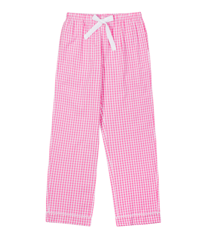 Women's Hepburn Gingham Pink PJ Pants