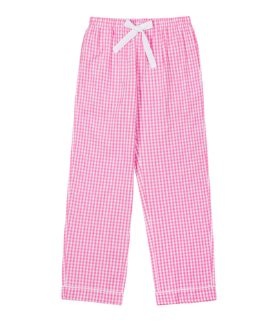 Women's Hepburn Gingham Pink PJ Pants