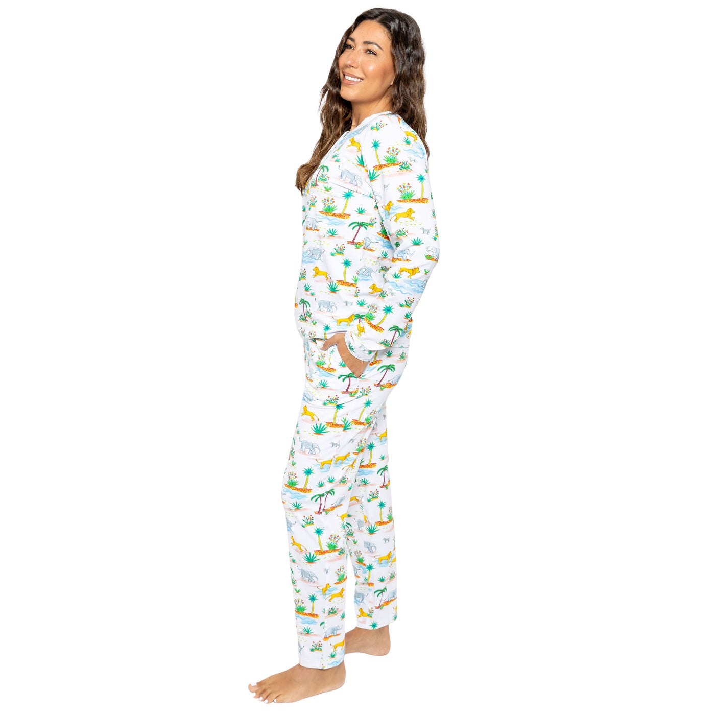 Women's Trunks Up Jersey Long PJ Set