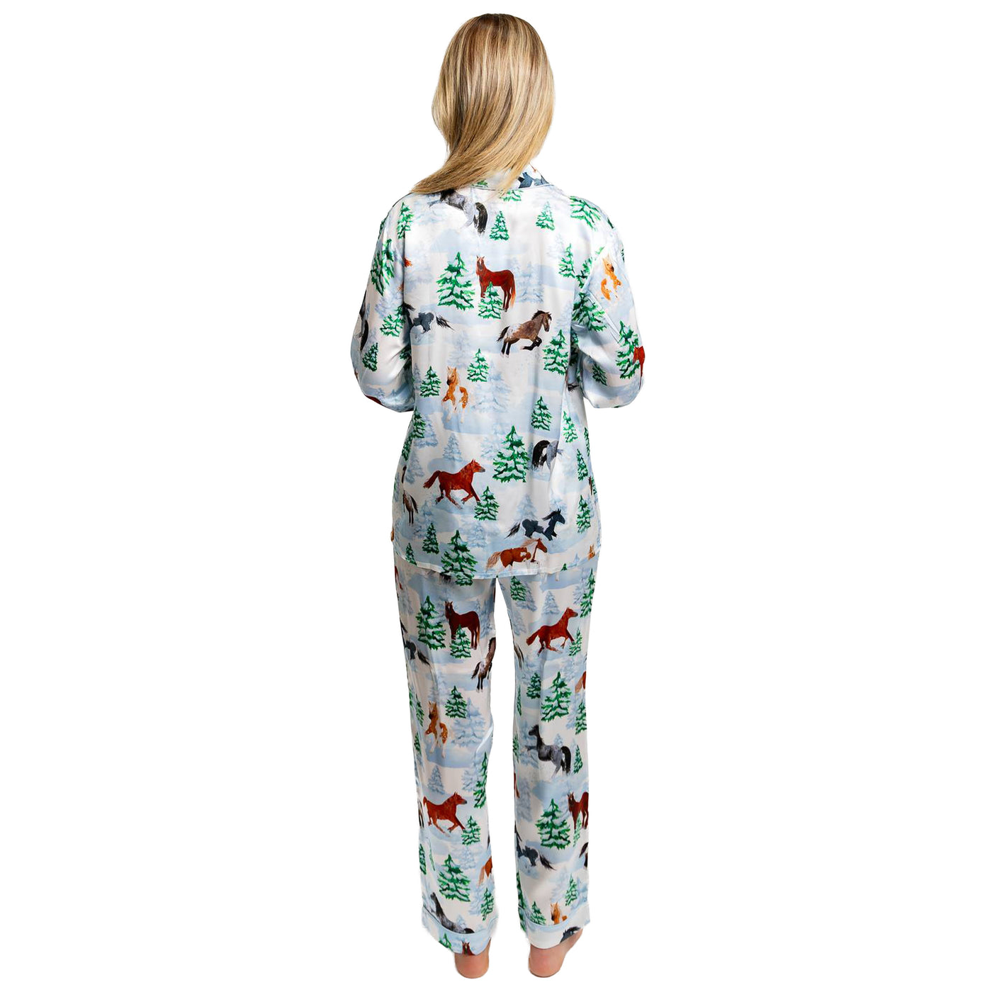 Women's Skydog Wild & Free SILK Long PJ Set