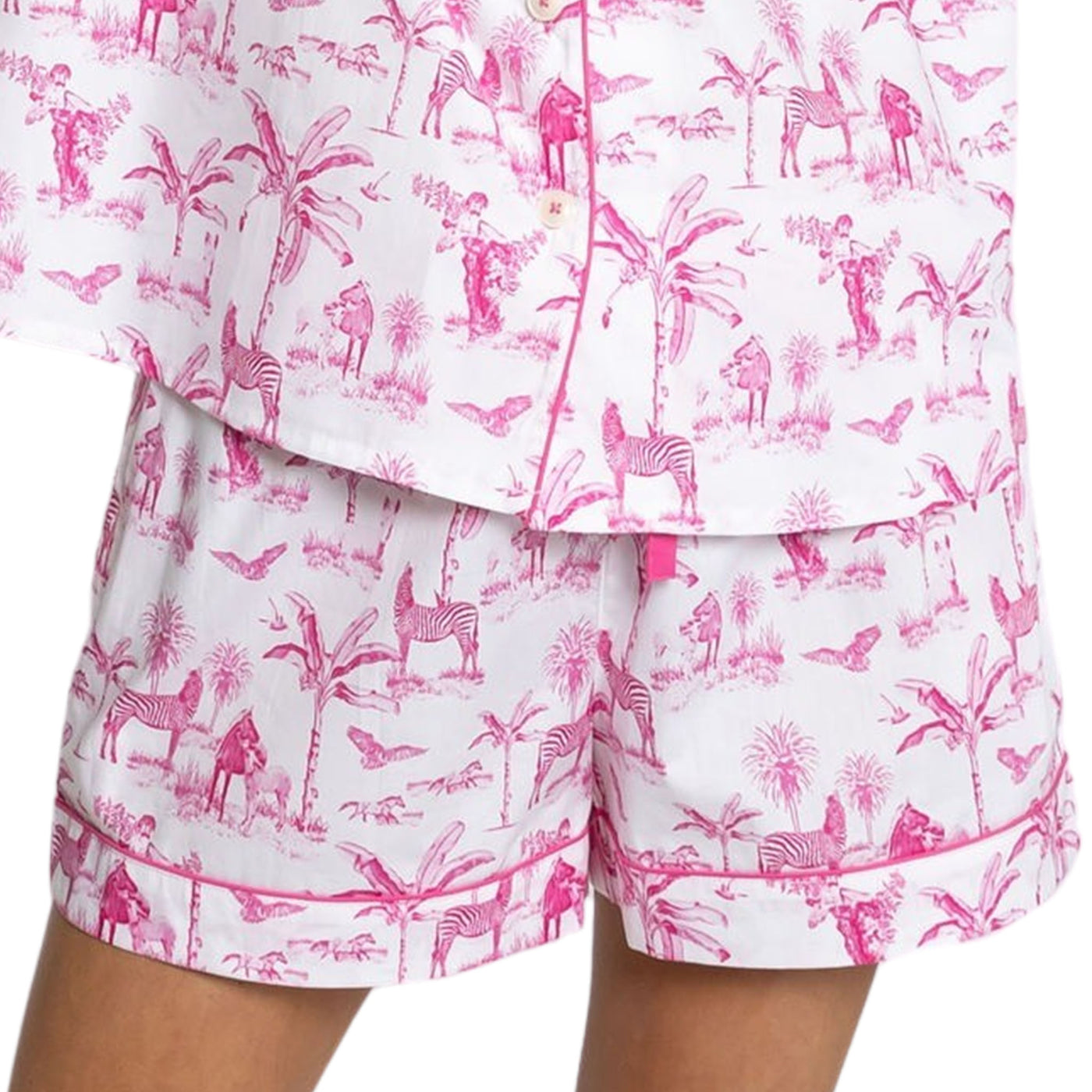 Women's Skydog Pink Short PJ Set