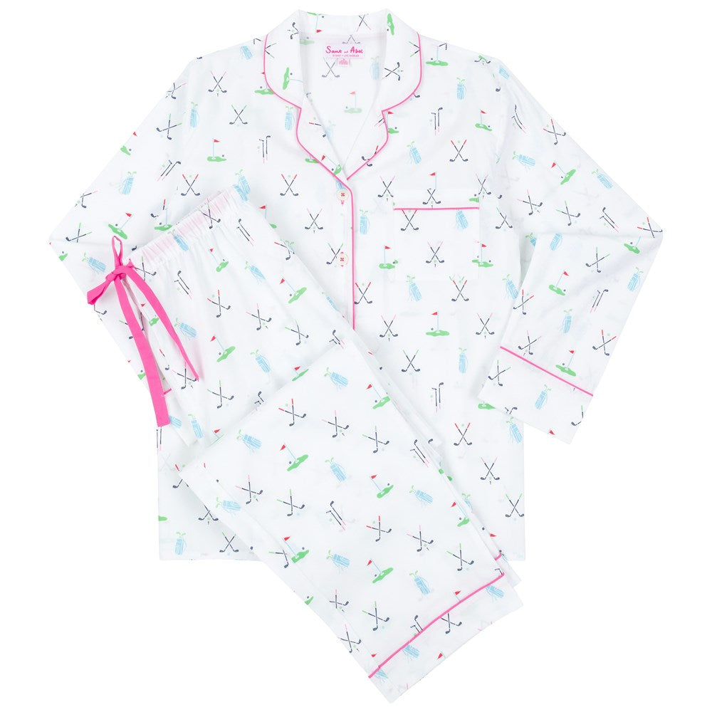 Womens Golf Long PJ Set