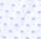 Women's Blue Palm Tree Short PJ Set