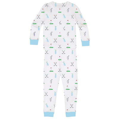 Kids Golf Printed Long PJ Set