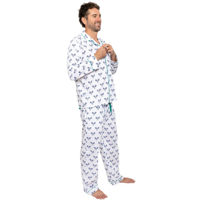 Mens Cotton Long pajama Set