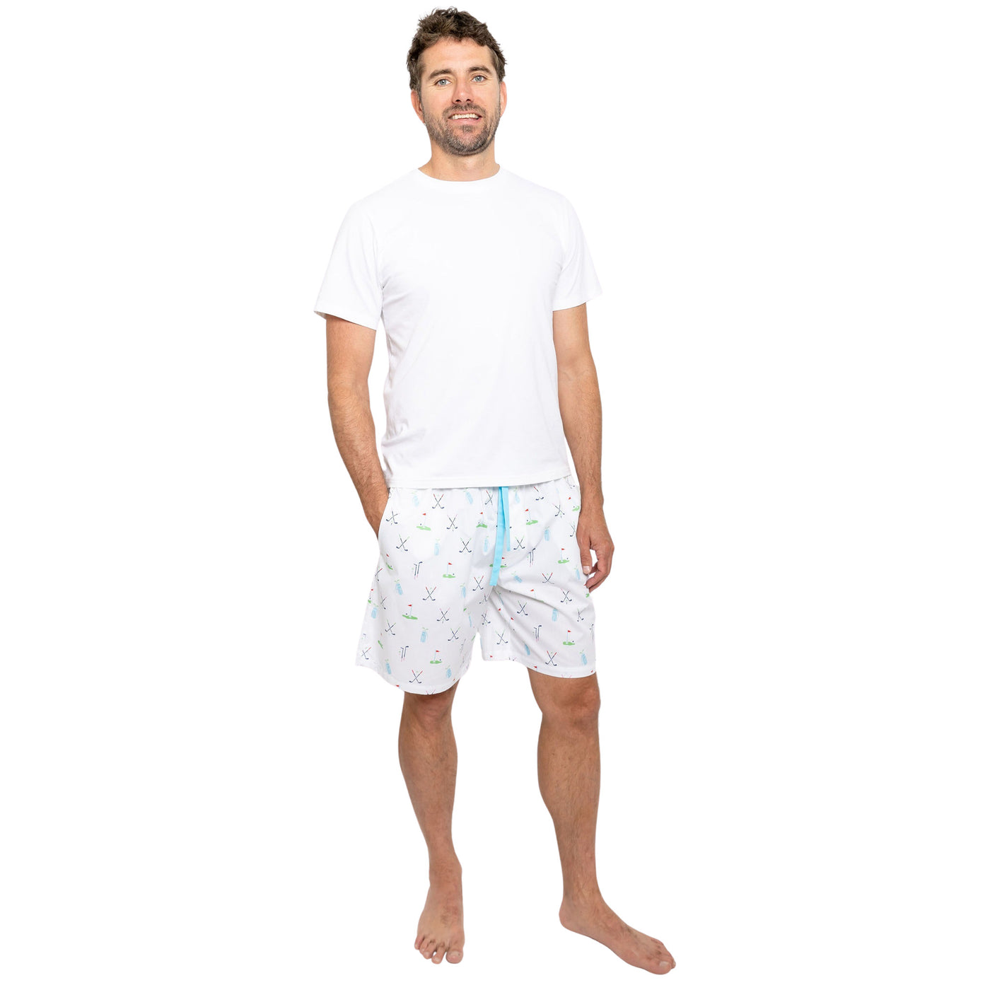 Mens Golf comfortable Cotton Sleep Shorts