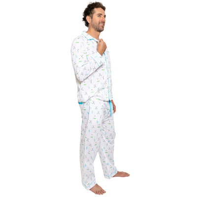 Mens Golf Cotton PJ Set