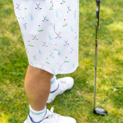 Mens Golf Cotton Sleep Shorts