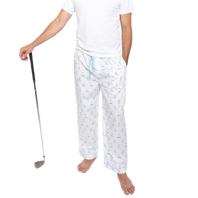 Mens Golf Long Pajama Pants