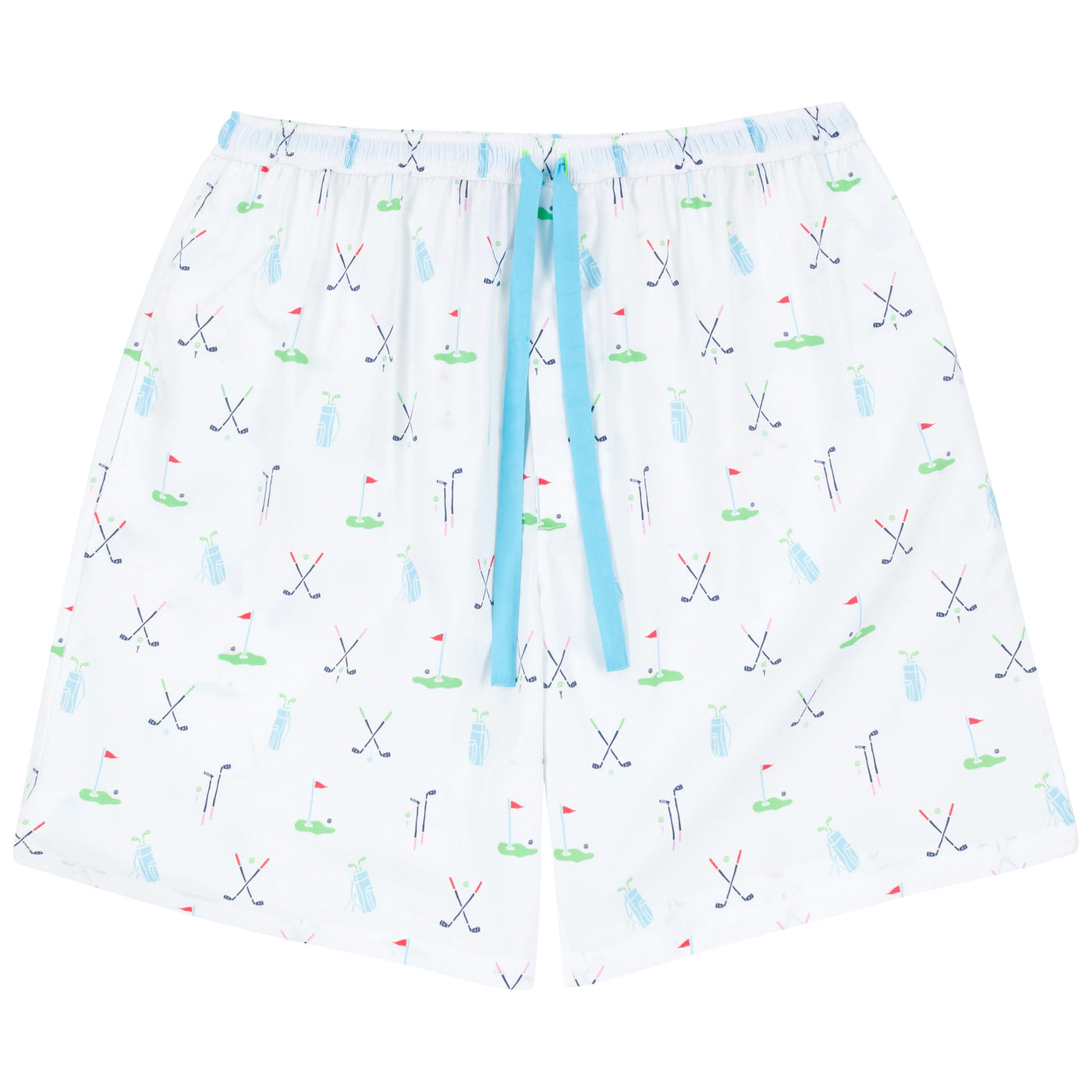 Mens Golf Printed Sleep Shorts