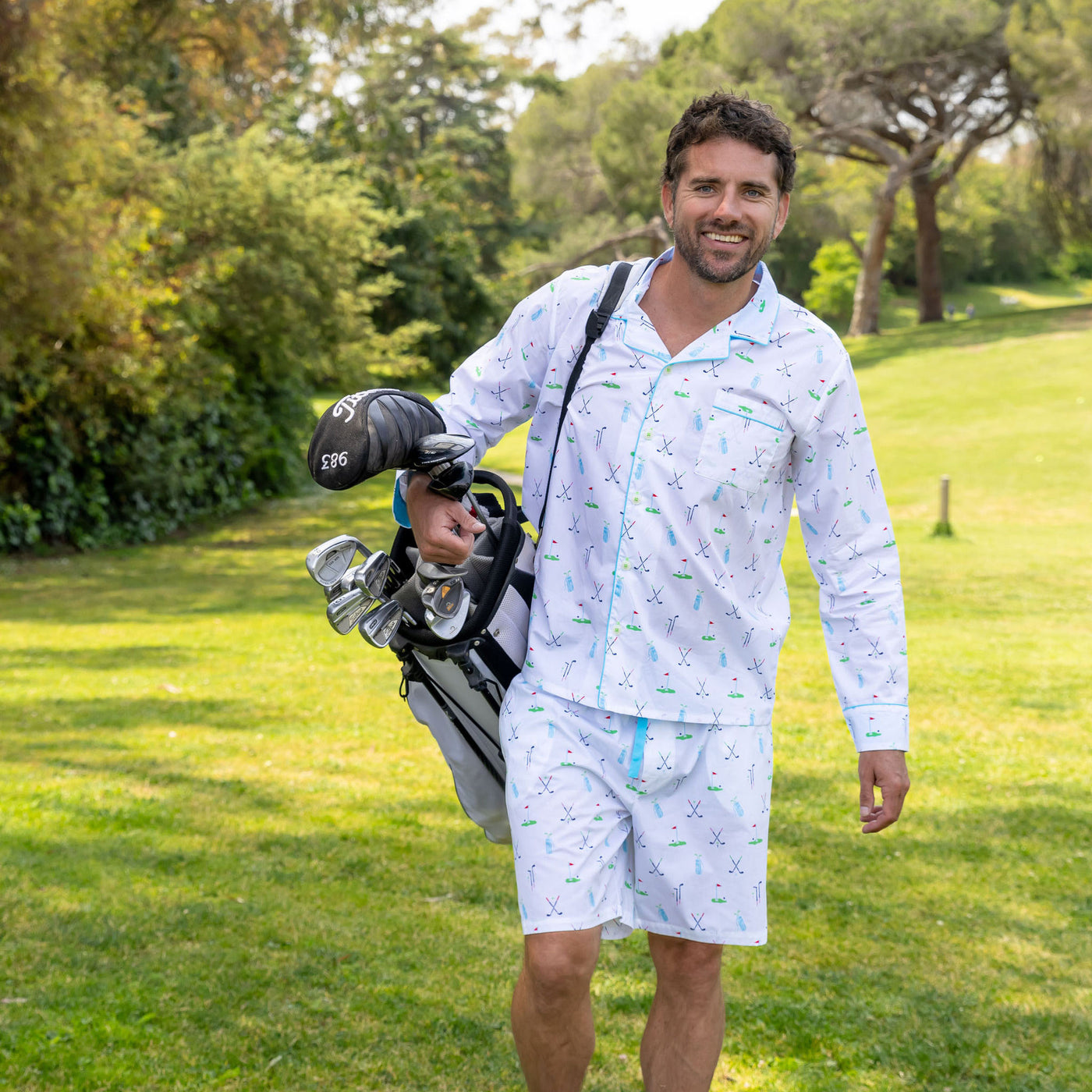Mens Golf Sleep Shorts