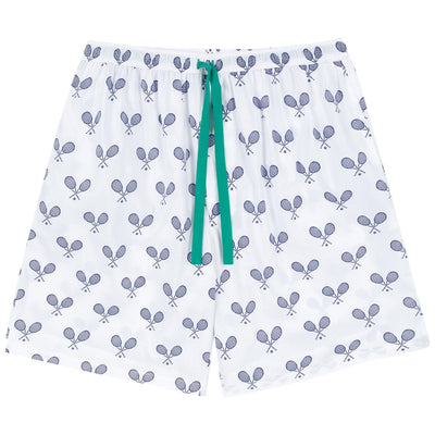 Mens Tennis Navy Sleep Shorts
