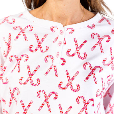 Womens Candy Pure Cotton Long PJ Set