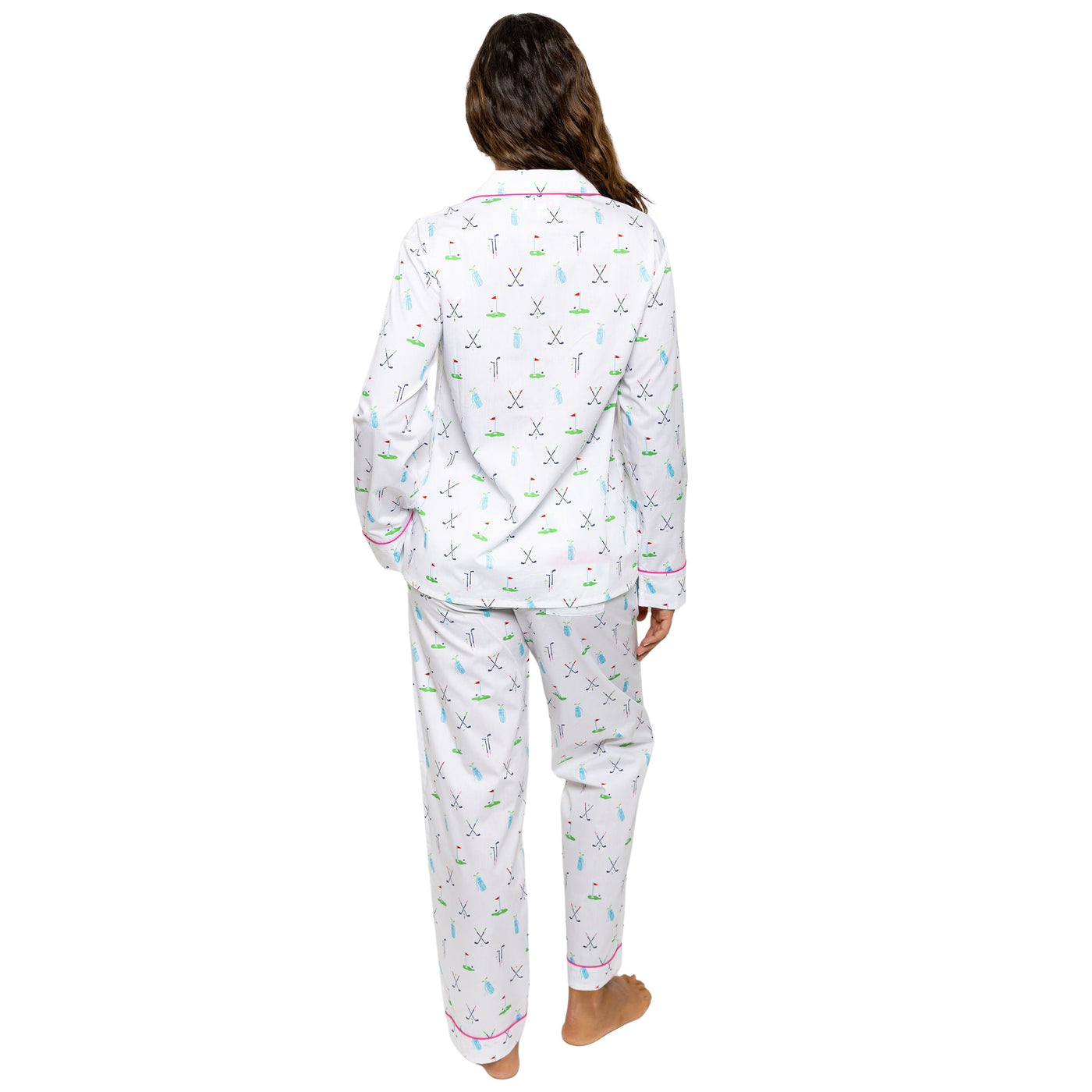Womens Golf Comfortable Long Pajama Set