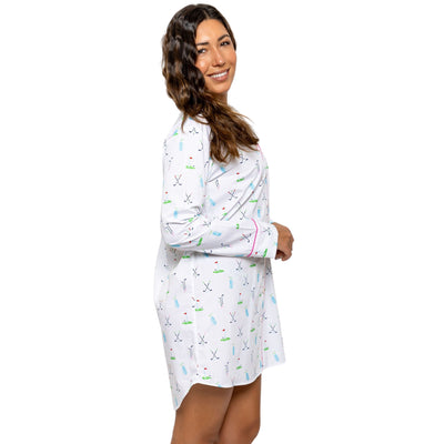 Womens Golf Comfortable Night Shirt