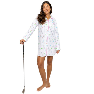 Womens Golf Long Night Shirt