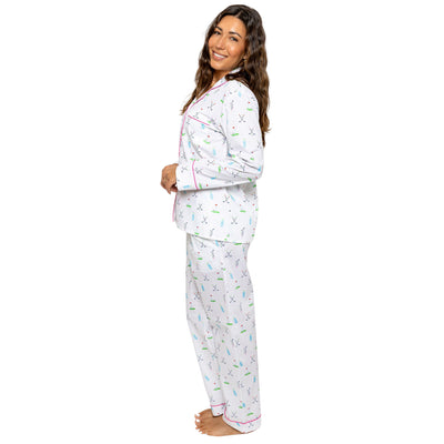 Womens Golf Long Pajama Set