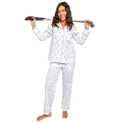 Womens Golf Pure Long Pajama Set