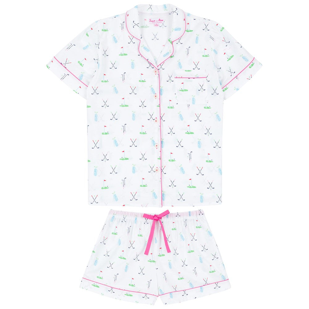 Womens Golf Short PJ Set