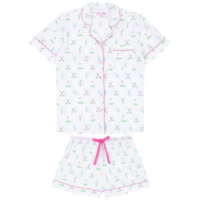 Womens Golf Short PJ Set