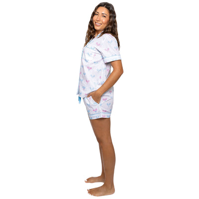 Womens Tennis Comfortable Short PJ Set