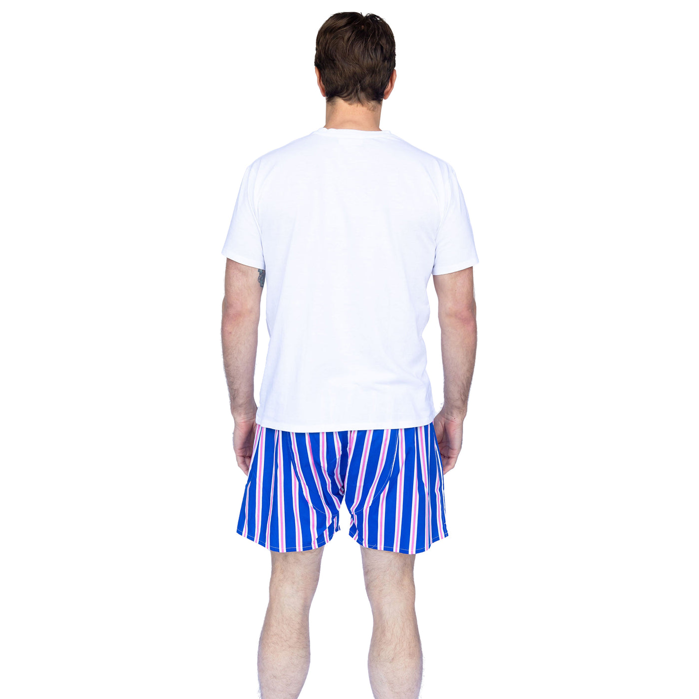 Men's Andy Cohen Blue Stripe Boxer Shorts