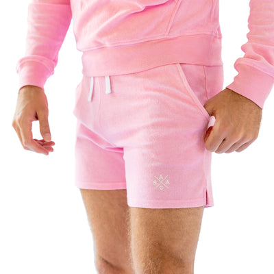 Men's Andy Cohen Pink Terry Shorts
