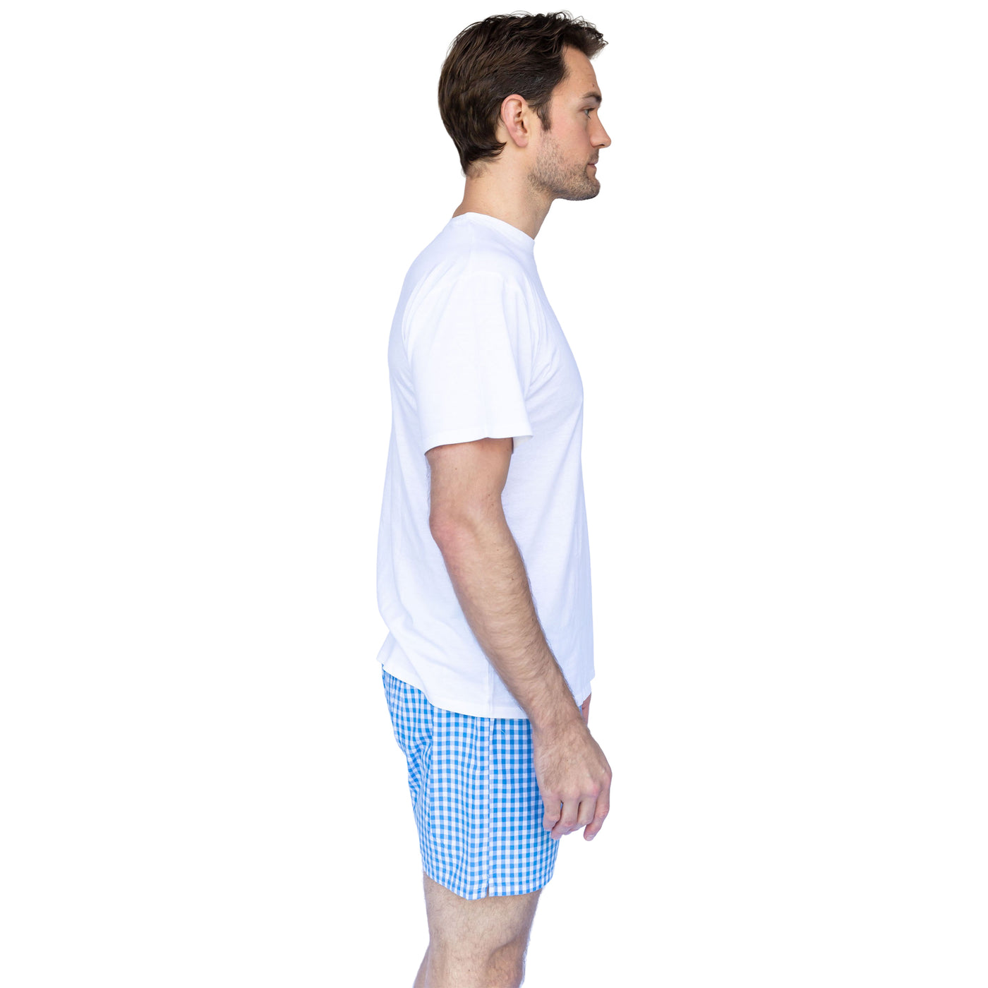 Men's Hepburn Gingham Light Blue Boxer Shorts