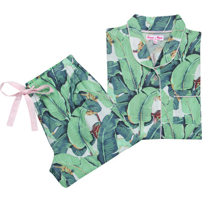 Women's Martinique® Banana Leaf Shirt + PJ Pant Set
