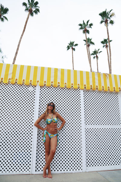 Women's Parker Lemon Stripe Bikini Bottom