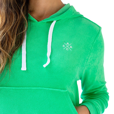 Women's Andy Cohen Mint Terry Hoodie