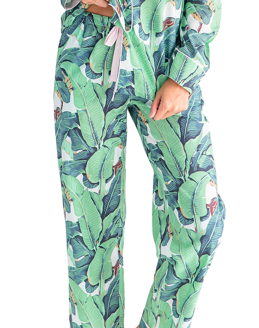Women's Martinique® Green Banana Leaf PJ Pants – Sant and Abel