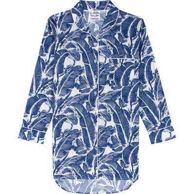 Women's Blue Martinique® Banana Leaf Night Shirt