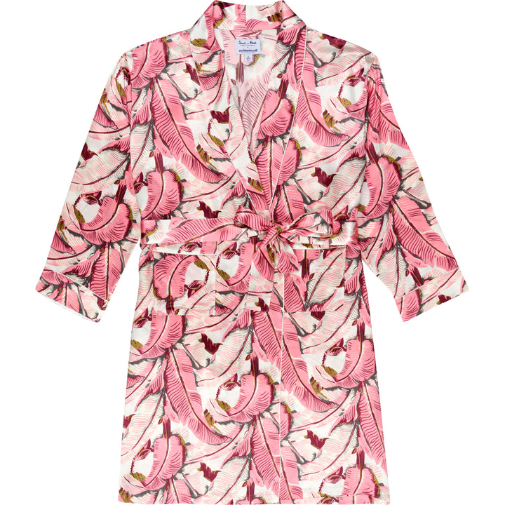 Women's Banana Leaf Robe | Pure Silk Pajamas | Sant and Abel